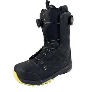 Mens Salomon Dialogue Dual BOA Snowboard Boots Shoes Black Size 9 412101